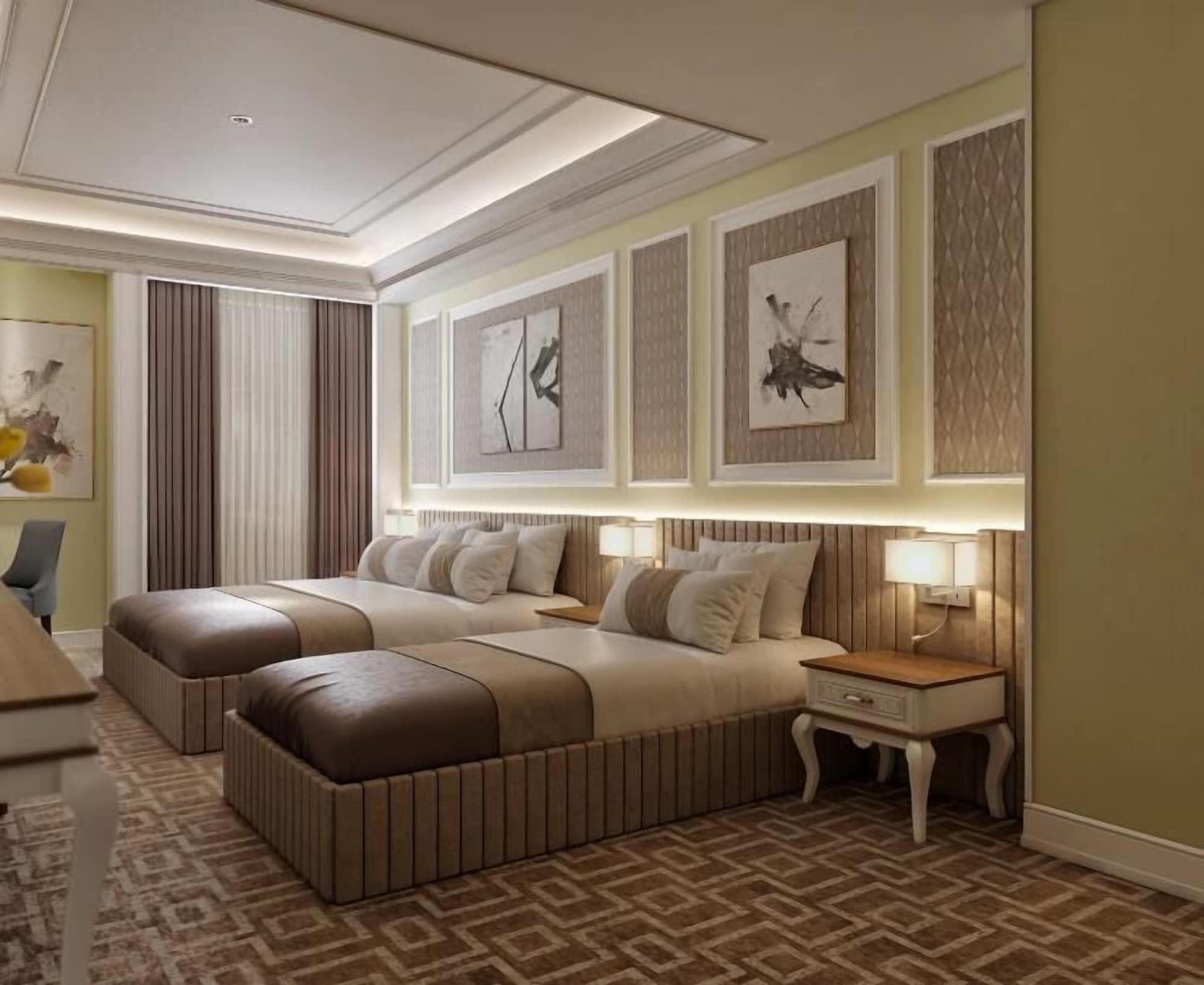 Theatrum Hotel Baku Exteriér fotografie A 3D rendering of a hotel room